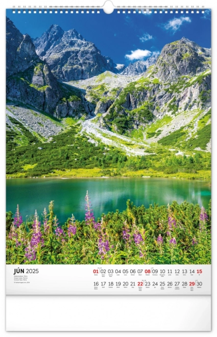 Notique Wandkalender Tatry 2025