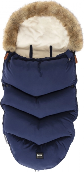 Winter-Fußsack Fluffy, Royalblau