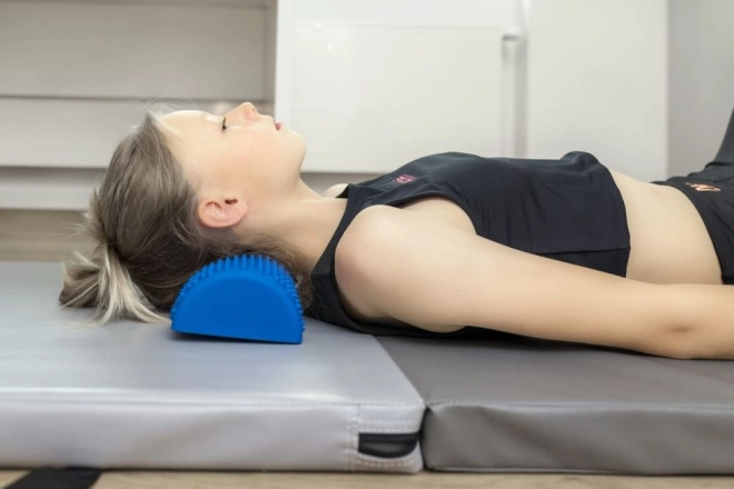 Sensorisches Massagehalbwalze mit Noppen
