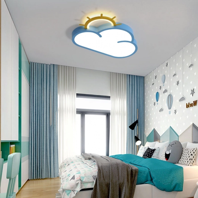 Kinder Decken-LED-Lampe Chmurka mit Fernbedienung blau
