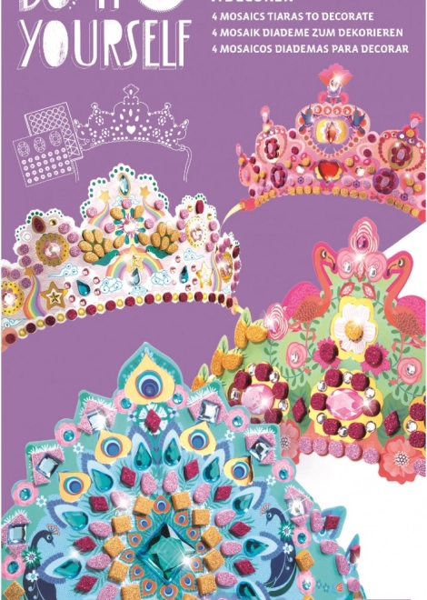 DJECO Glitzernde Kronen für Prinzessinnen DIY-Set