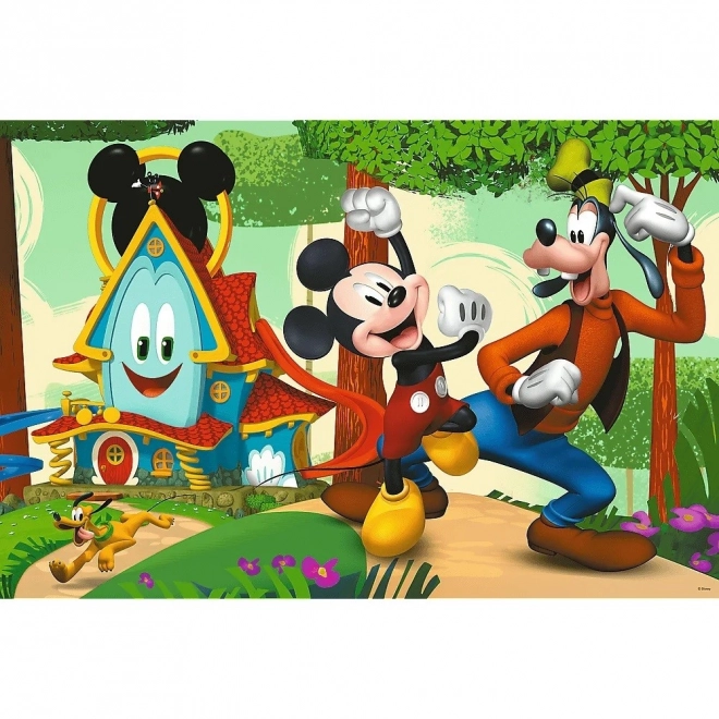 Beidseitiges Puzzle MICKEY CLUBHOUSE Maxi 24 Teile