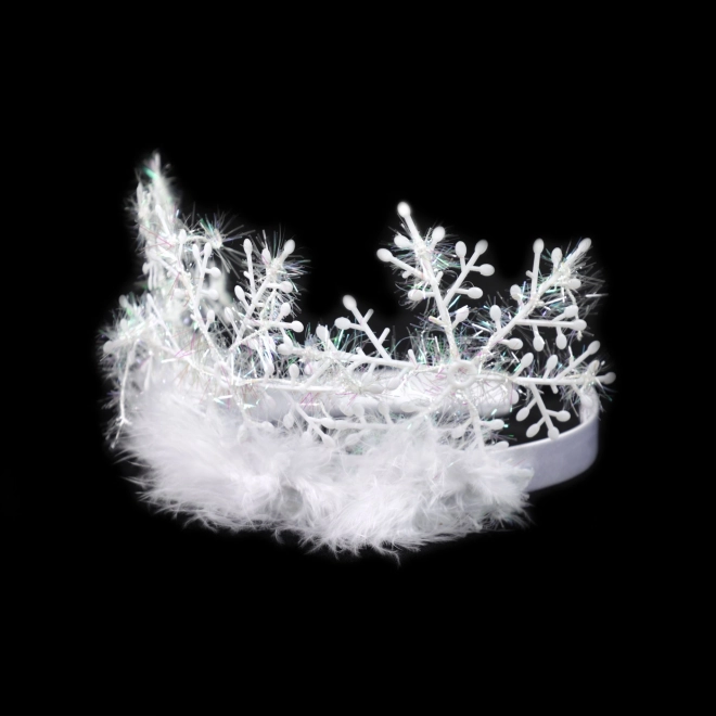 Krone mit Schneeflocken