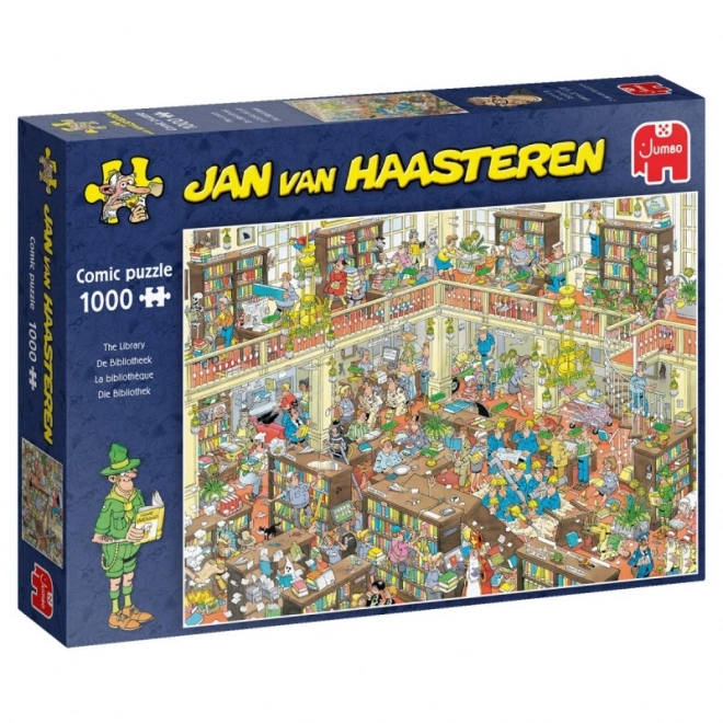 Jumbo Puzzle Die Bibliothek 1000 Teile