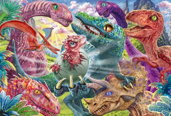 Puzzle kleiner Dinosaurier 100 Teile