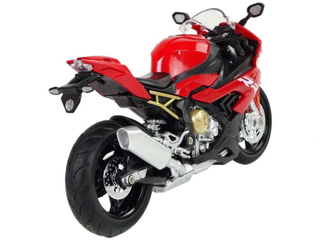 Rotes BMW S1000RR Modell Motorrad mit Geräuschen und Lichtern