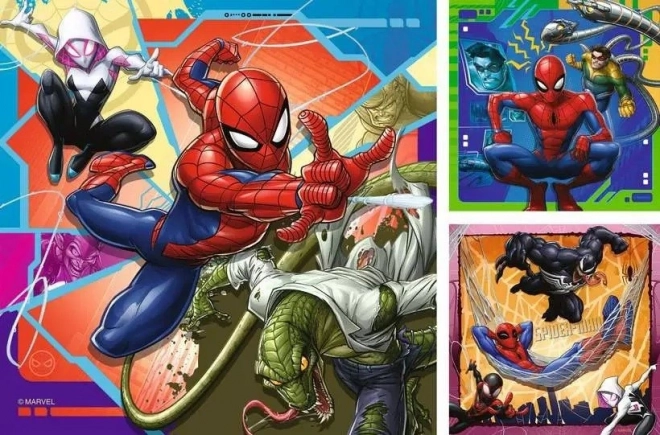 Spiderman Puzzle Set 3x49 Teile