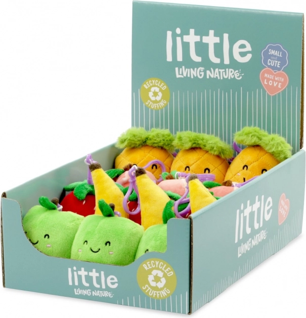 Plüsch-Schlüsselanhänger Mini Obst 10 cm