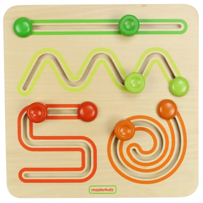 Masterkidz Montessori Holzlabyrinth Lernspiel