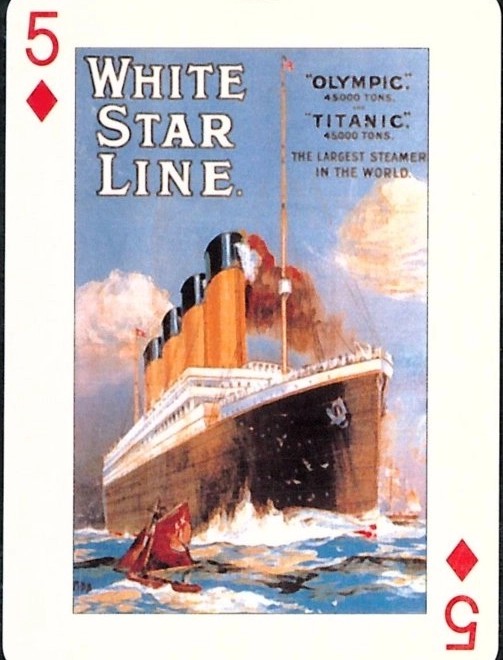 Spielkarten mit Titanic-Motiv