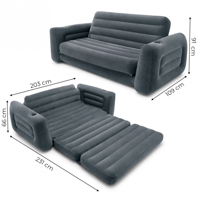 Aufblasbares Sofa mit Bettfunktion von INTEX