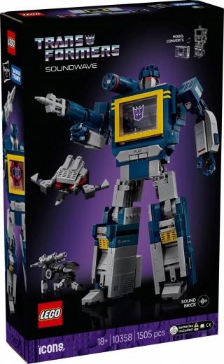 Lego Icons Transformers: Soundwave – Sammlermodell für Erwachsene