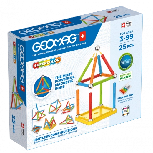 Geomag Supercolor magnetisches Konstruktionsset 25 Teile