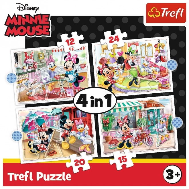 Minnie und Freunde Puzzle-Set 4-in-1