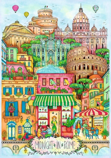 Trefl Puzzle Mitternacht in Rom 1000 Teile