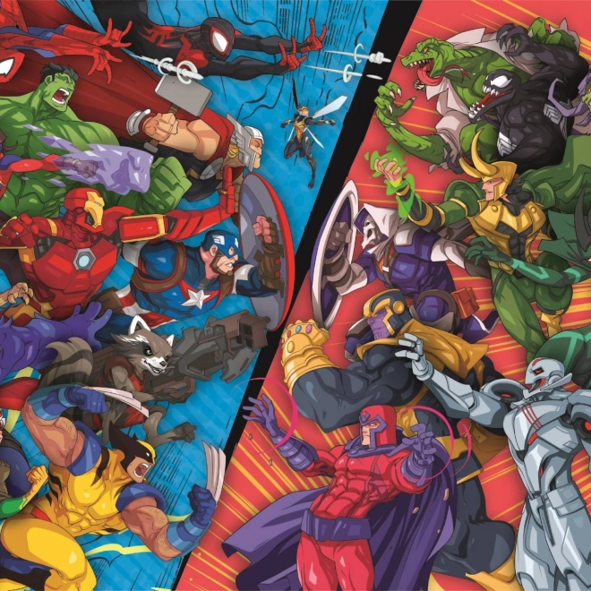 Clementoni Puzzle Marvel: Helden vs. Schurken 104 Teile
