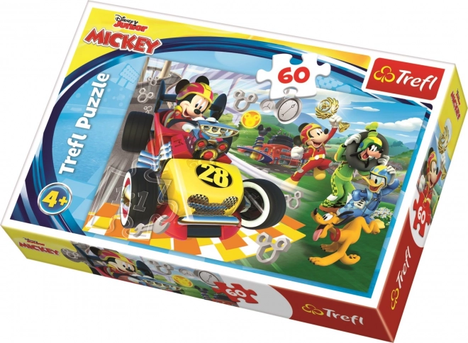 Puzzle Mickey und die Roadster-Rennfahrer 60 Teile