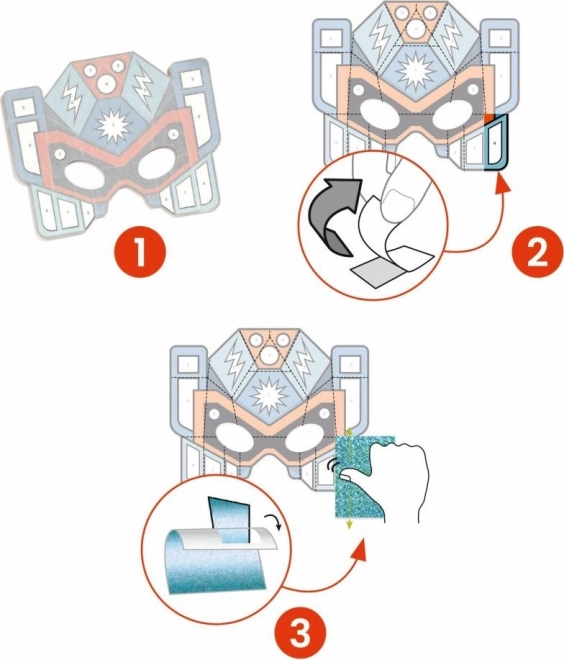 Djeco Kreativset Super-Roboter-Masken