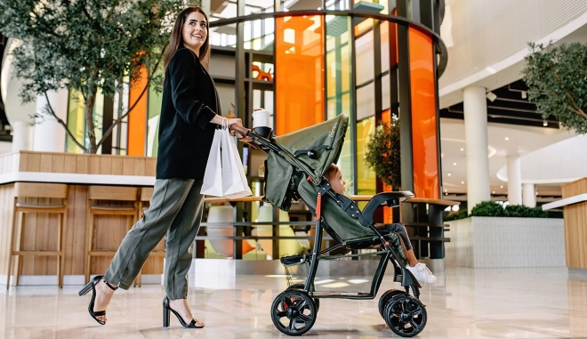 Lionelo Emma Plus Kinderwagen Grün – Waldgrün