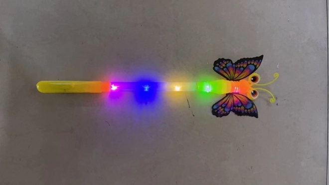 Schmetterlingsstab mit Lichteffekten 38 cm