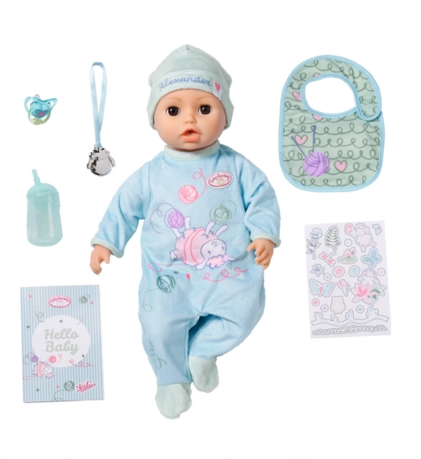 Interaktive Puppe Alexander von Baby Annabell, 43 cm