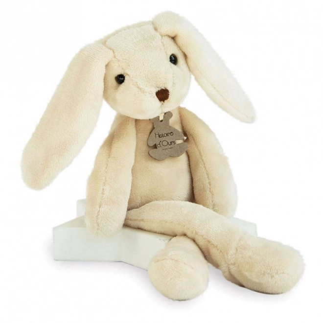 Doudou Histoire d'Ours Plüschhase Weiß 40 cm