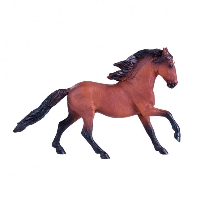 Realistische Mojo Lusitano Pferdefigur in Braun