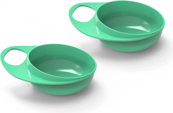 Plastikschalen 2 Stk., Pastellgrün