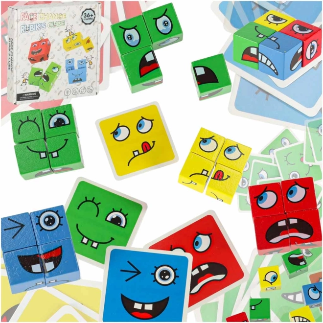 Montessori Logikspiel Würfel wechselnde Gesichter – Emotionen