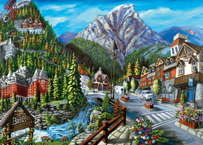 Ravensburger Puzzle Willkommen in Banff, 1000 Teile