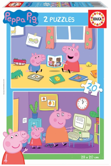 Educa Puzzle Peppa Wutz 2x20 Teile