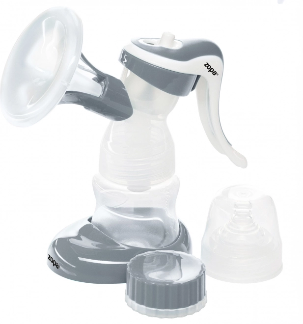 Manuelle Milchpumpe Basic, Grau