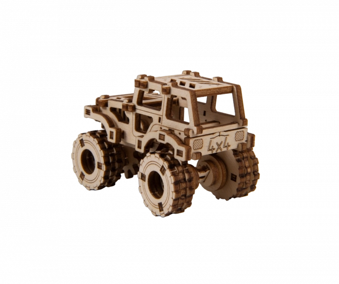 3D Holzpuzzle Superfast Monster Truck