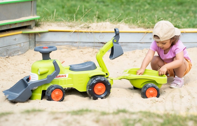 Falk Traktor mit Anhänger und Schaufel