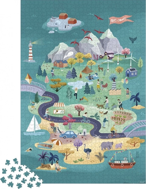 Puzzle Ausflug zur Insel Harmony 1500 Teile