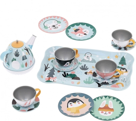 Vilac Kinder-Musik-Teeset Michelle Carlslund, Metall, 14 Teile