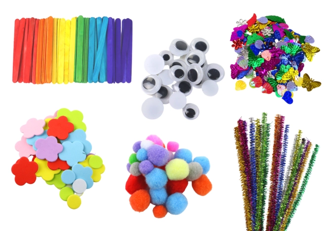 Vielfältige kreative Materialien