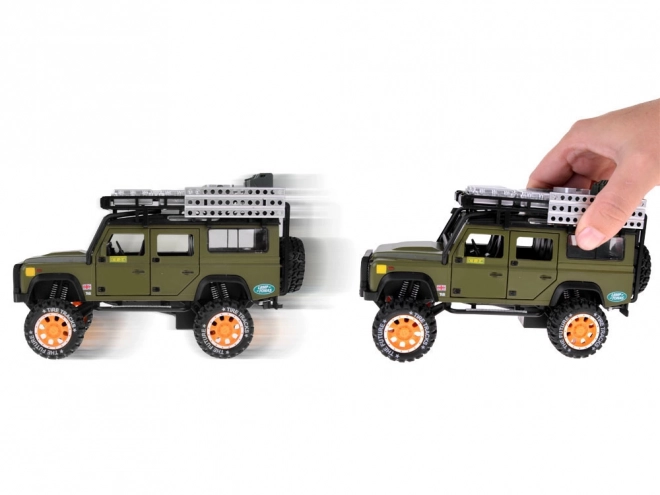 Metall-Geländewagen mit Sound und LED-Lichtern