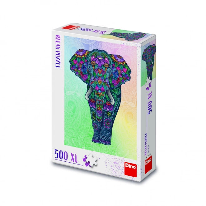 Dino Entspannungs-Puzzle Elefant XL 500 Teile