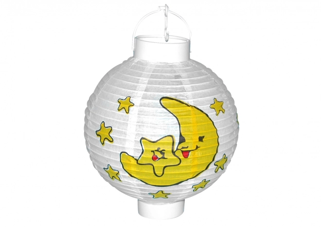 Lampion Mond und Sterne 20 cm mit Batterie