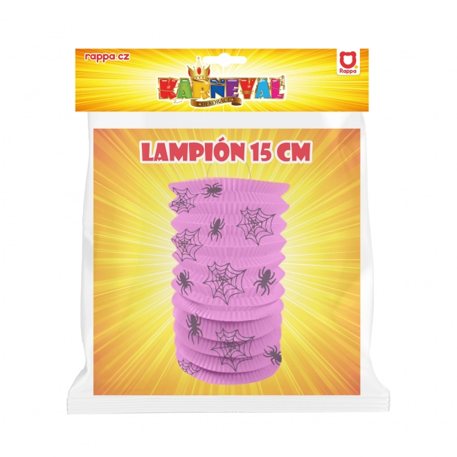 Halloween-Lampion mit Spinnenmotiv