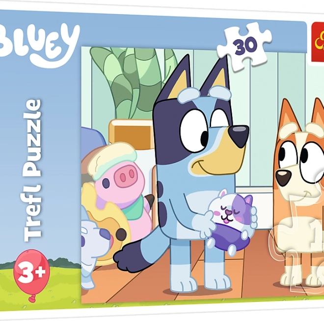 Puzzle Trefl mit Bluey-Motiv, 30 Teile