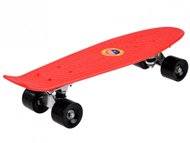 Farbenfrohe FISZKA Skateboard – Rot