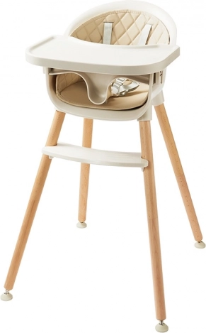 Beiger Kinder-Hochstuhl 2Kids Toys