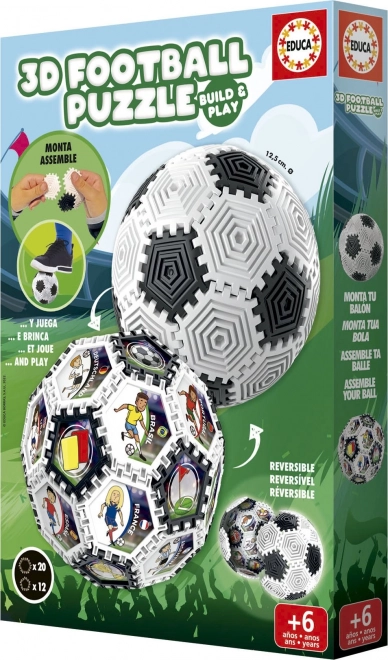 EDUCA 3D Puzzle Build&Play Fußballball