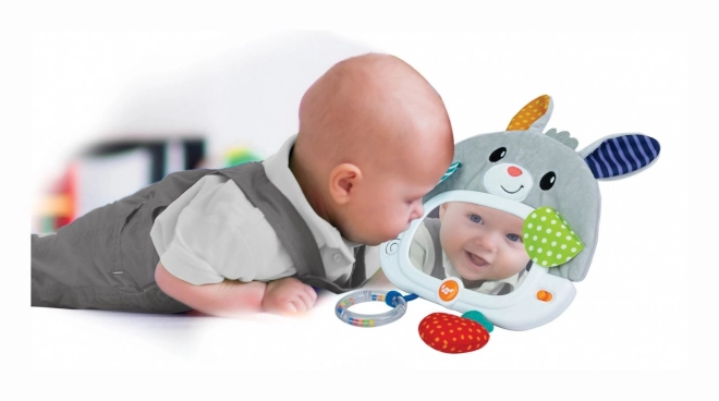 Spieluhr Hase mit Spiegel für das Babybett