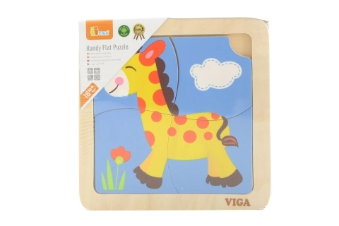 Handliche Holzpuzzle Giraffe von Viga