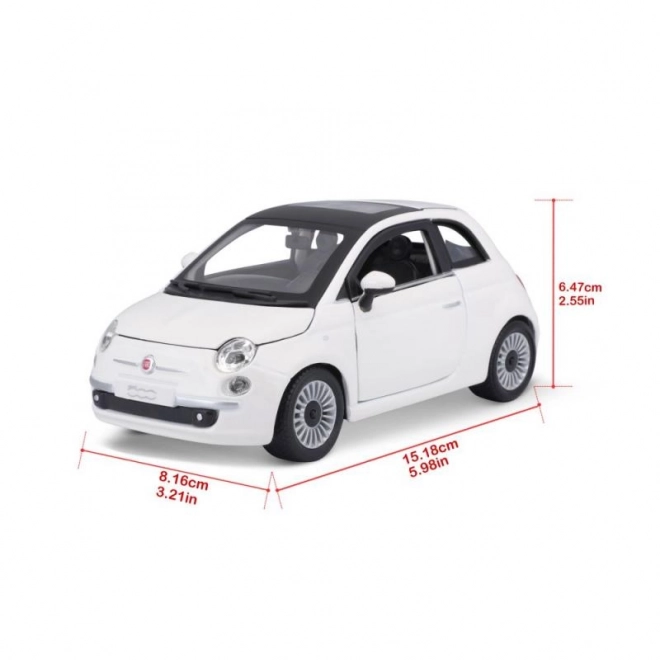 Metallmodell Fiat 500 von Bburago