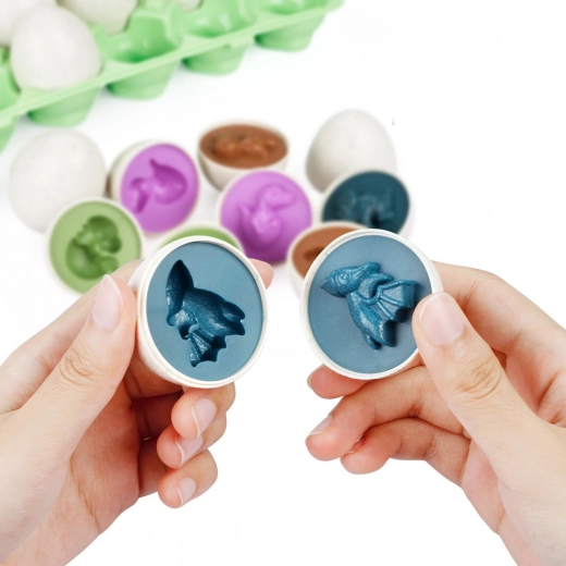 Eier-Sortier-Set Dinosaurier-Puzzle 12-teilig