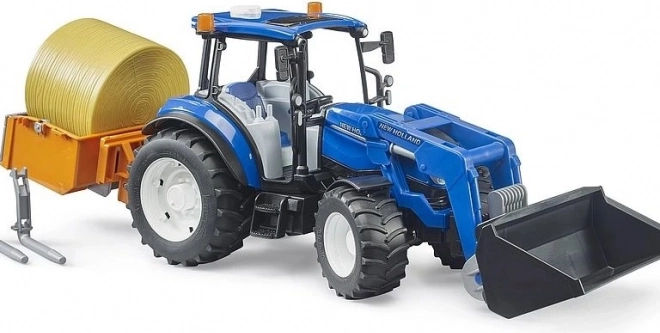 Bruder Traktor New Holland T5.120 mit Frontlader und Ladefläche